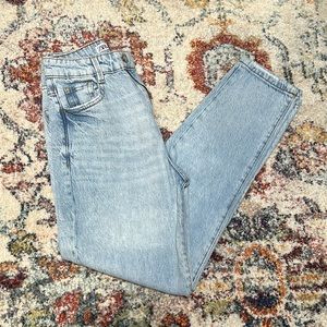 Zara light wash high waisted jeans size 2